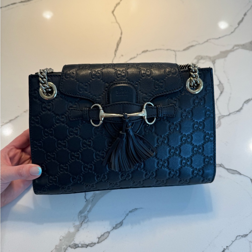 Gucci Black Leather Women's Bag